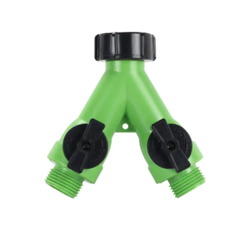premium 2-way full-flow hose y connector