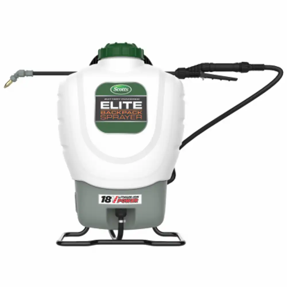 elite pump zero cordless electric sprayer, 18-volt battery backpack, 4 gallons