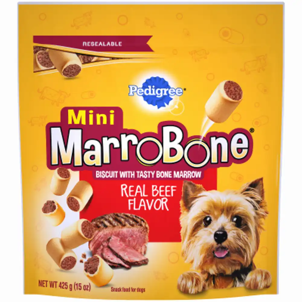 mini marrowbone dog treat, for small dogs, 15 oz.
