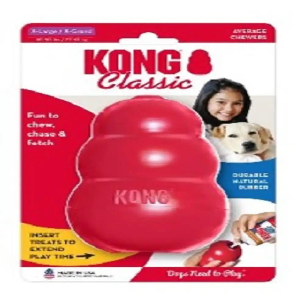 classic dog chew toy, red rubber, xl