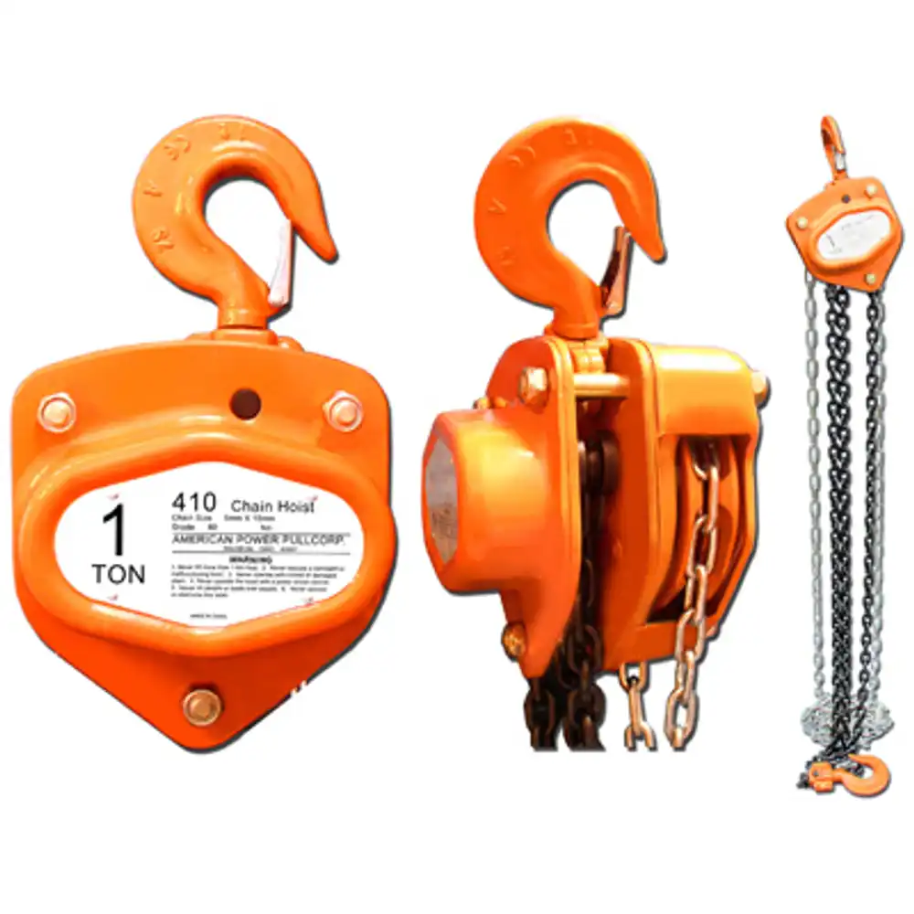 chain block, 10 ft. lift, 1-ton