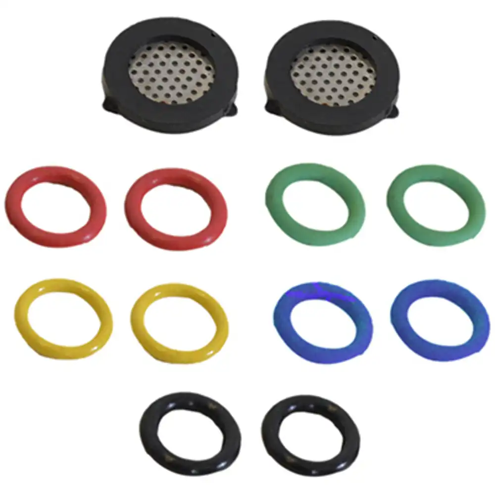 replacement o-ring and filter kit, 5 o-ring sizes (2 of each size) & 2 filters