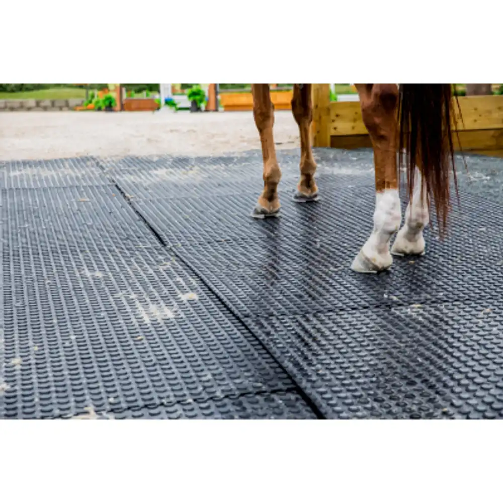 equine stall mat, rubber, 4' x 6' x 3/4"