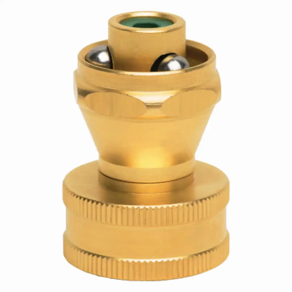 power hose nozzle, industrial grade brass, adjustable, 3/4 in.