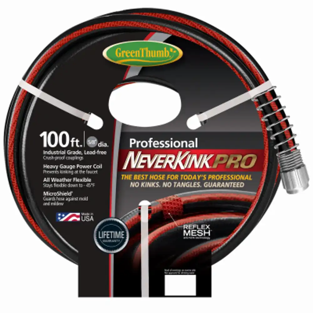 neverkink pro garden hose, commercial-duty, 5/8 in. x 100 ft.