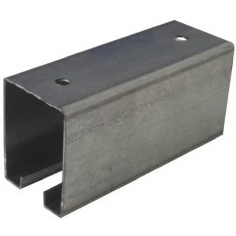 trolley rail for sliding barn doors to 450-lbs., galvanized, 8 ft.