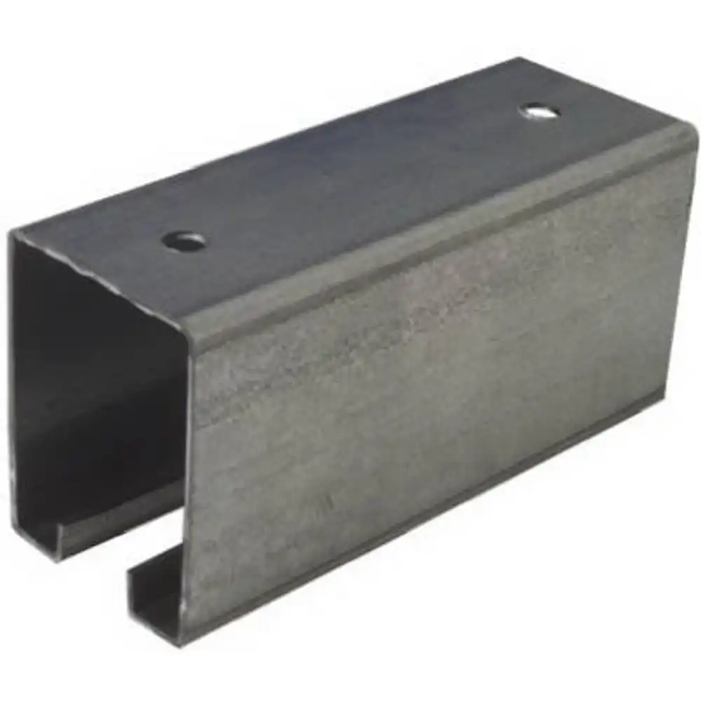 trolley rail for sliding barn doors to 450-lbs., galvanized, 10 ft.