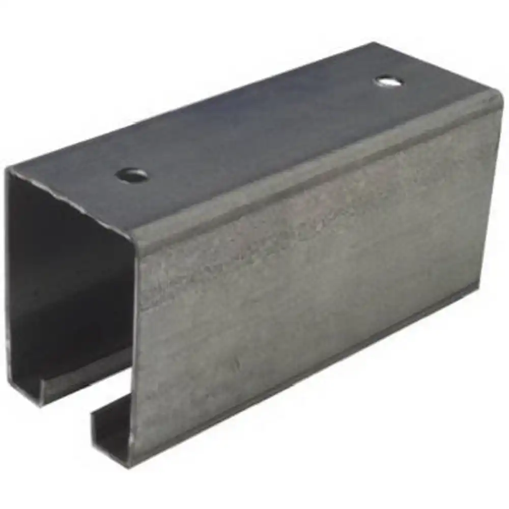 trolley rail for sliding barn doors to 450-lbs., galvanized, 12 ft.