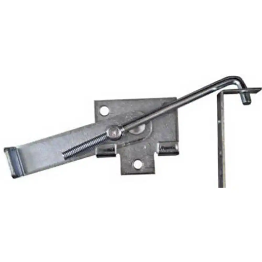 jamb latch fits barn door frames 1-1/2 & 3-1/2 in. thick, cam-action, zinc