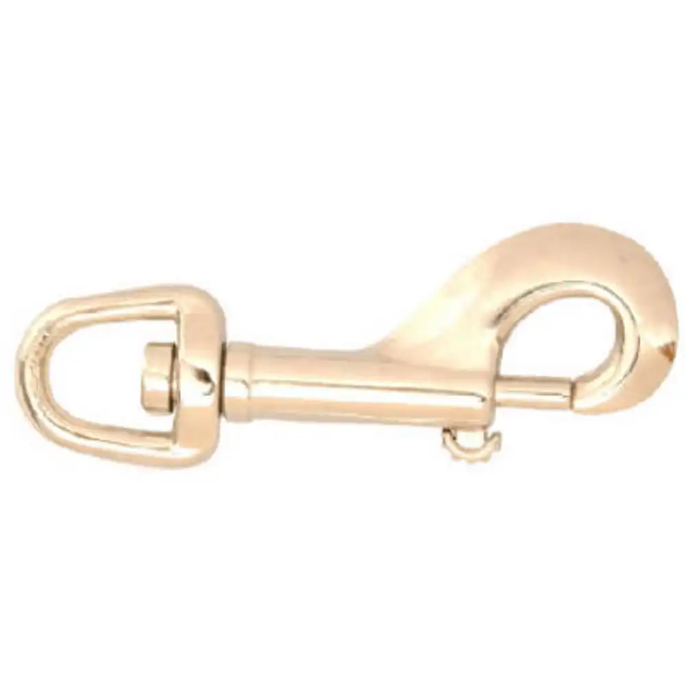 die cast zinc with nickel finish swivel round eye bolt snap, 1/2 in.