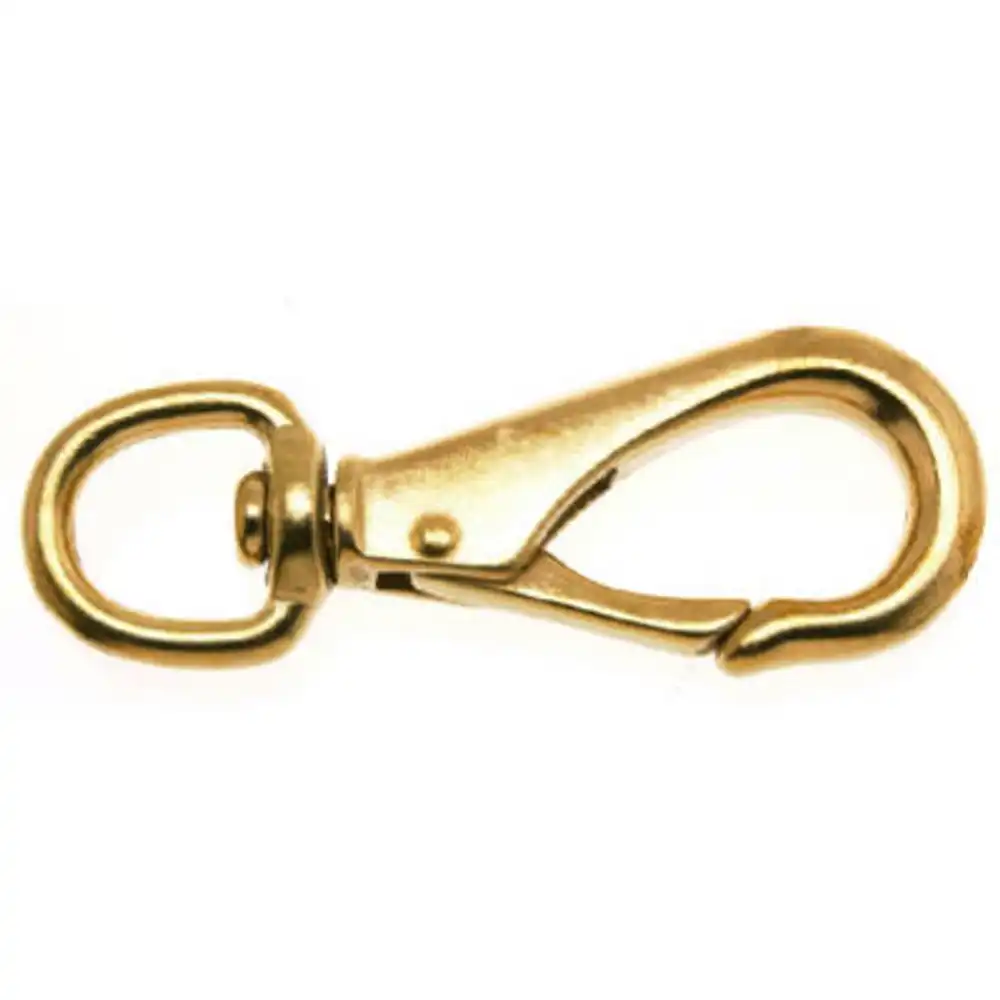 bronze swivel round eye quick snap, 11/16 in.