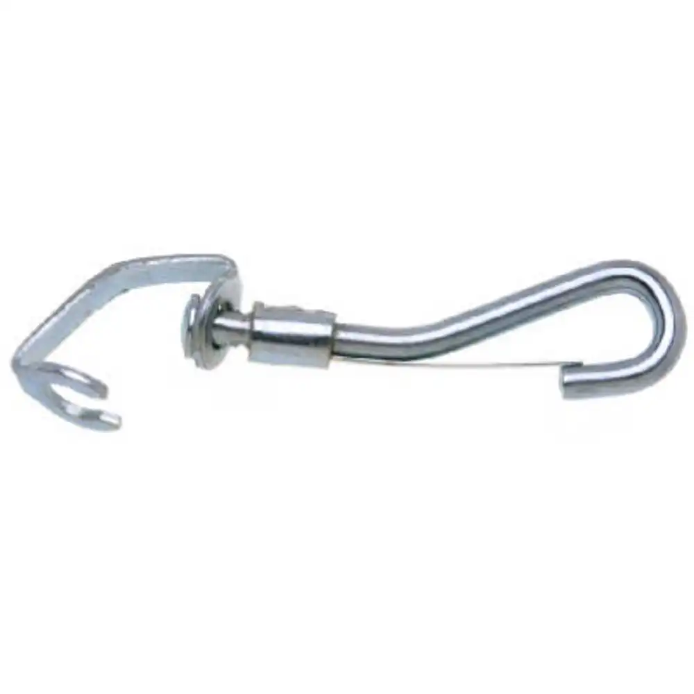 swivel spring snap, open eye, zinc finish