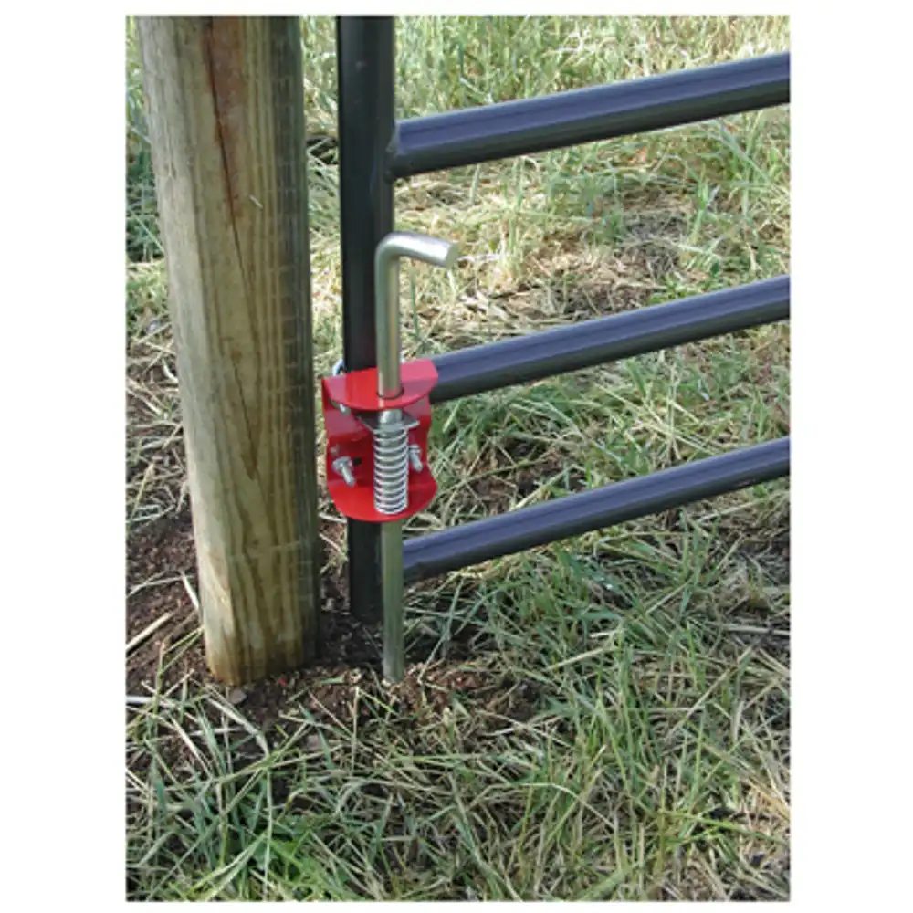livestock gate anchor, round tube, 1.75 to 2-in.