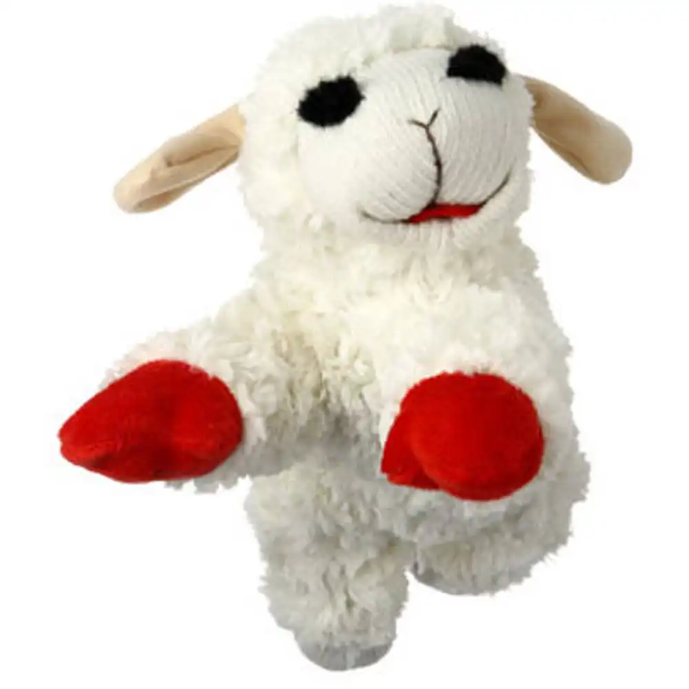 lamb chop dog toy, plush, 10 in.