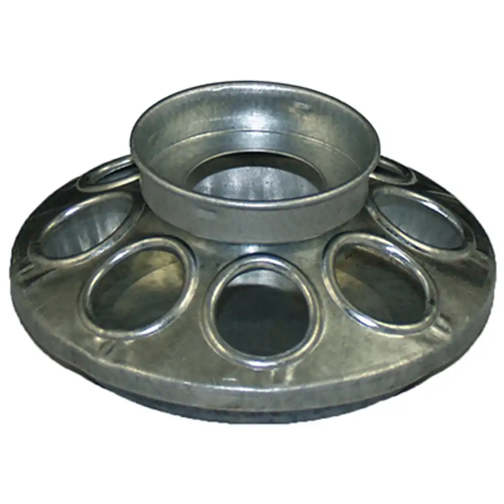 baby chick feeder, galvanized steel, attaches to qt. jar