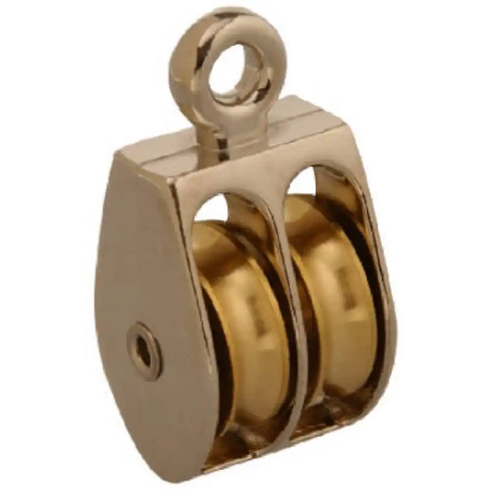 rigid eye double pulley, 3/4-in.
