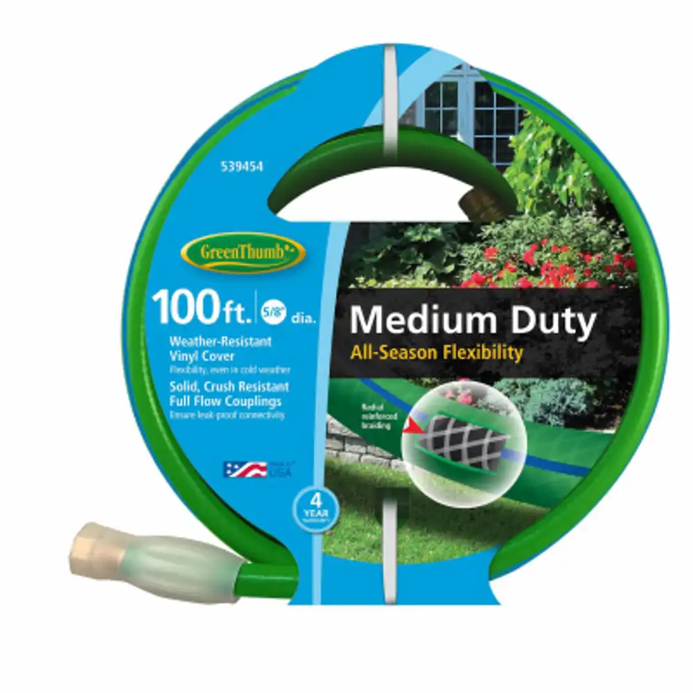 all-weather garden hose, medium-duty, 5/8-in. x 100-ft.