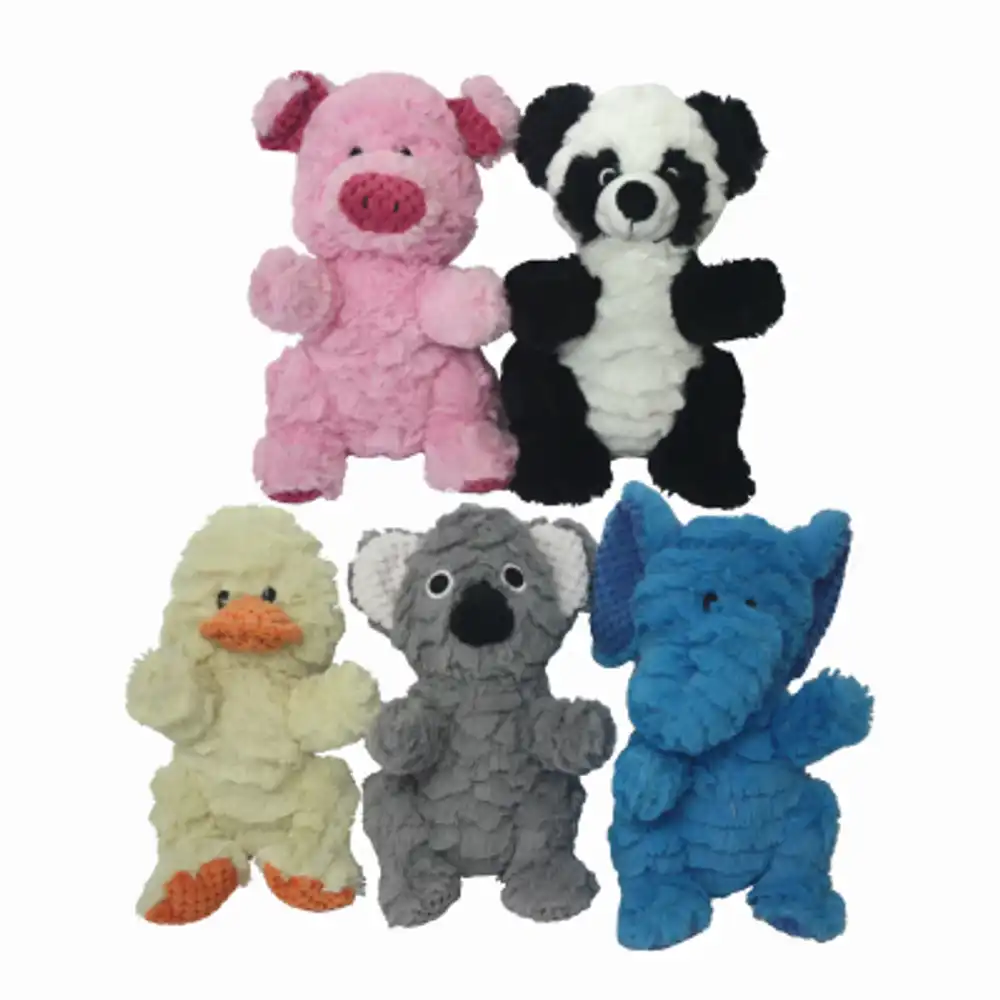 plush wrinkleez squeaky dog toy, assorted, 9-in.