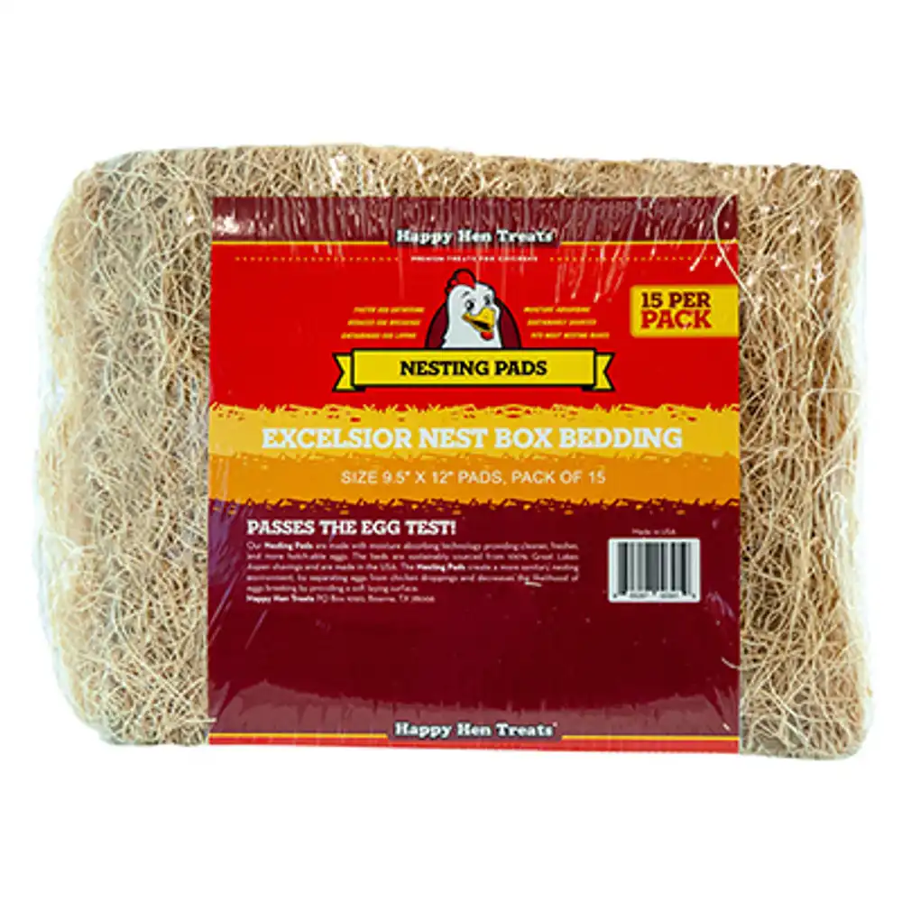 excelsior poultry pads, 9.5 x 12-in. 15-pk.