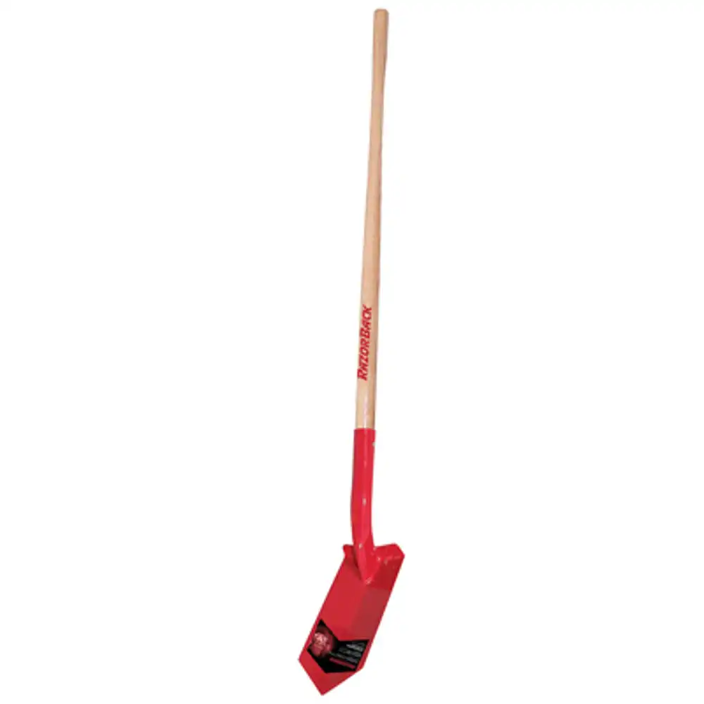 trenching shovel, hardwood handle, 5 in.