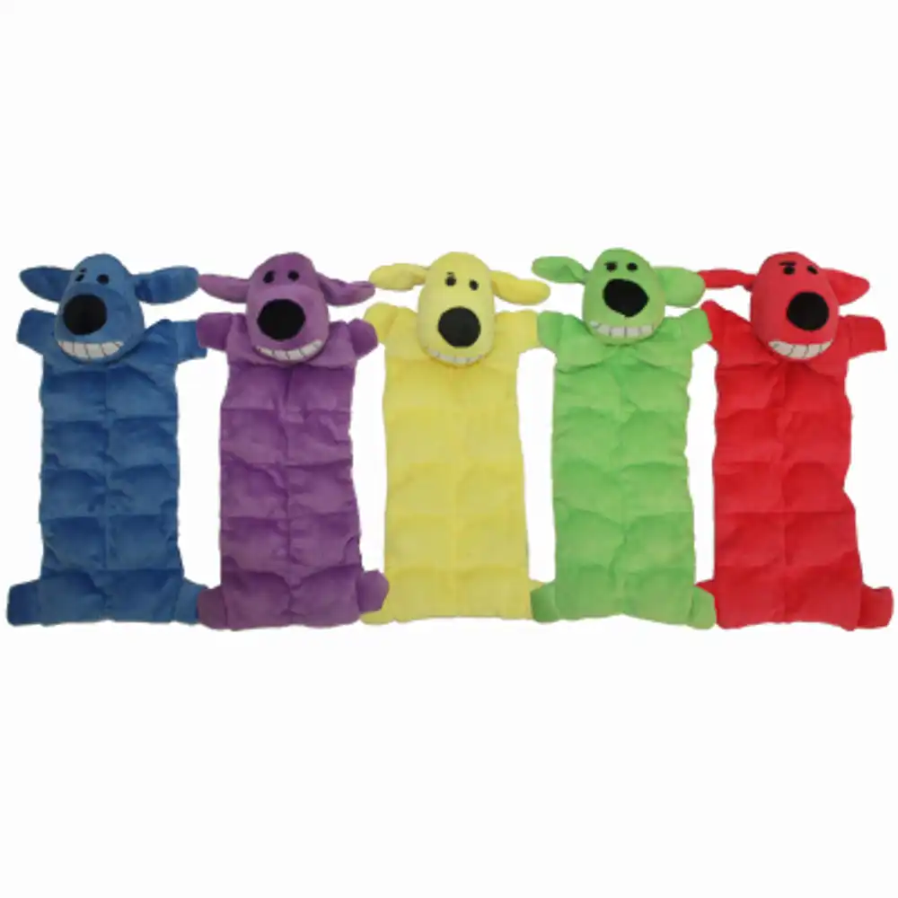 loofa squeaker mat dog toy, 12 in.