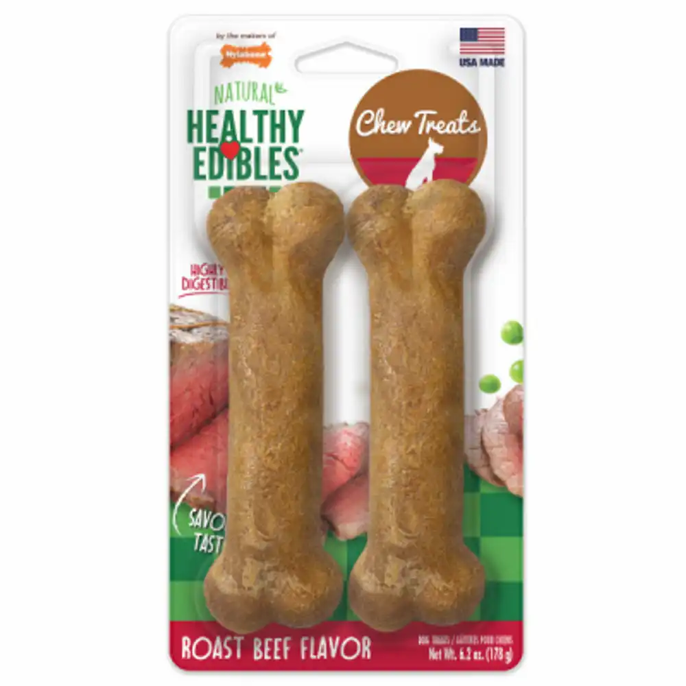 healthy edibles chew treats, medium dogs, 2-ct.