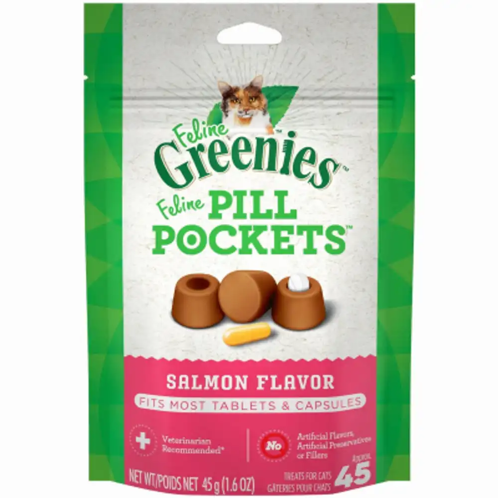 pill pocket cat treats, salmon, 1.6 oz.
