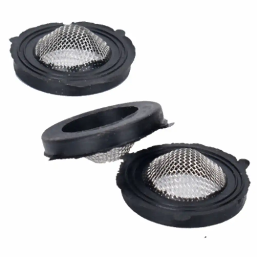 mesh filtered rubber hose washers, 3-pk.