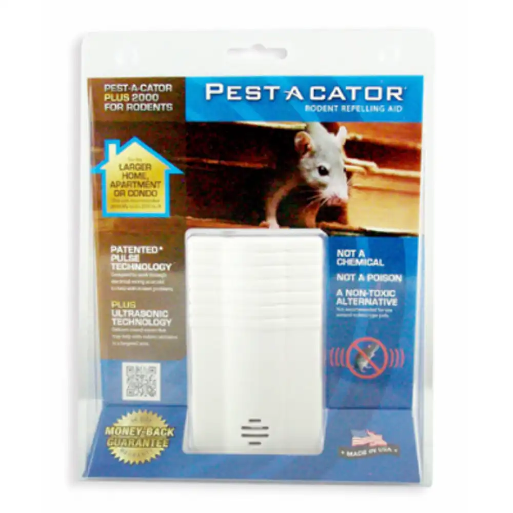 plus 2000 electronic rodent repeller, 2,000 sq. ft. coverage
