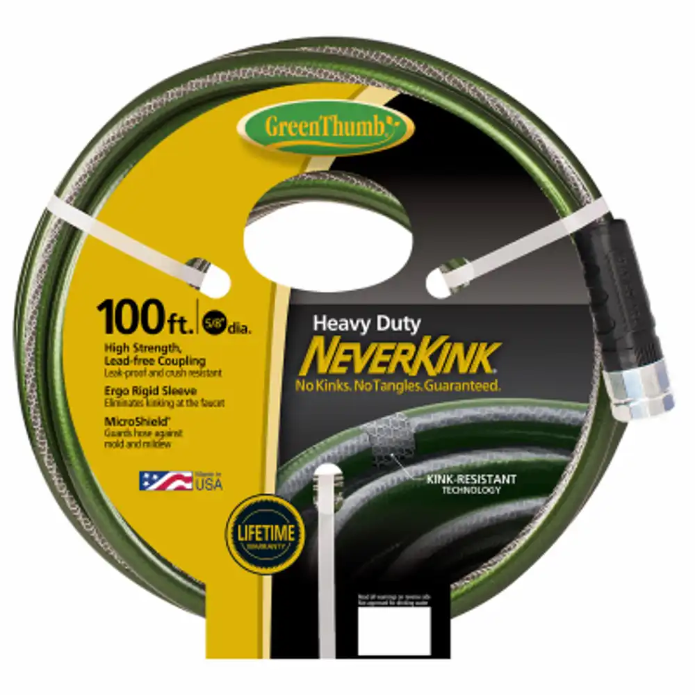 neverkink garden hose, heavy-duty, 5/8 in. x 100 ft.