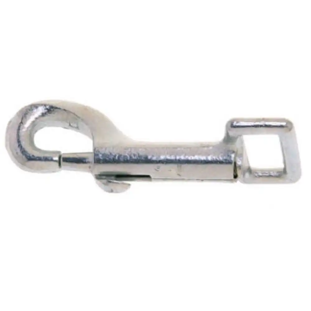 bolt snap, rigid, strap eye, zinc, #25z, 1-in.