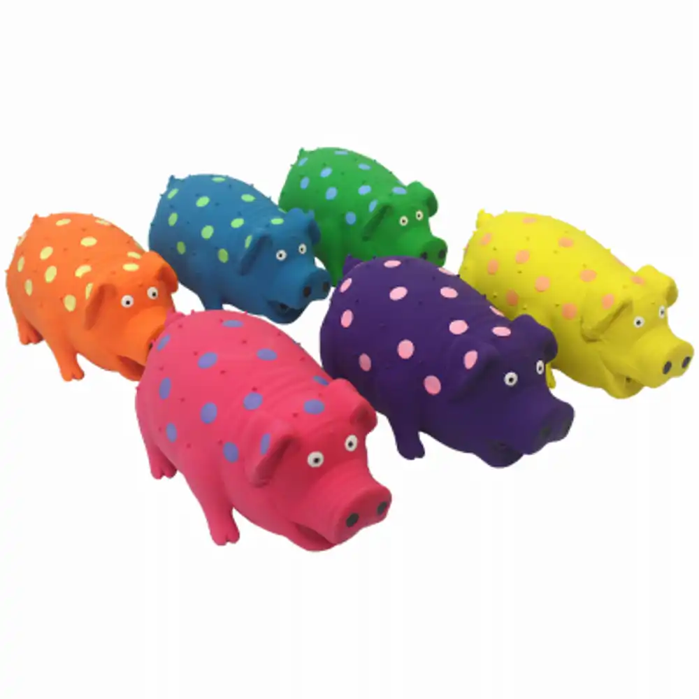 dog toy, plush grunting pig
