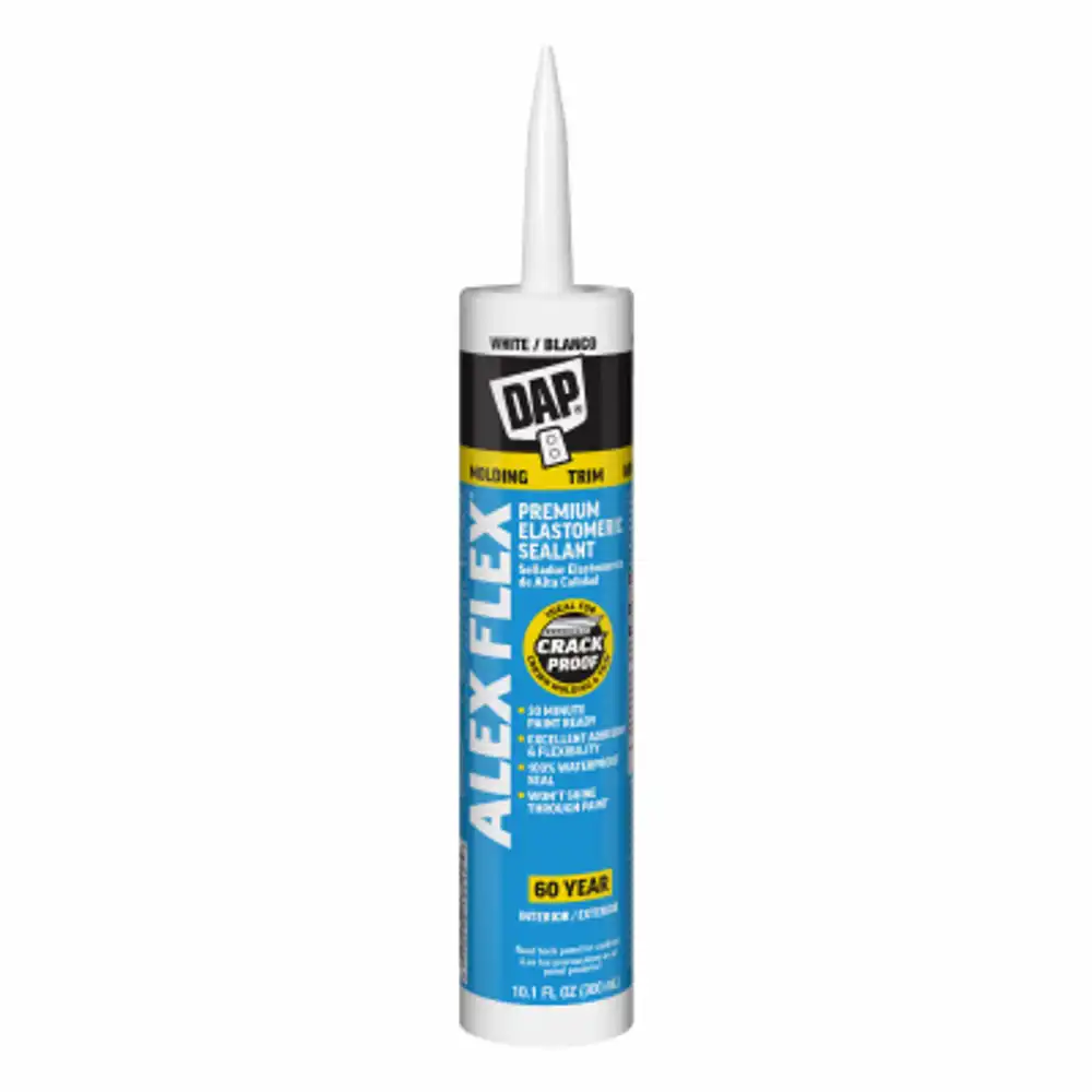 alex flex molding & trim sealant, white, 10.1-oz.