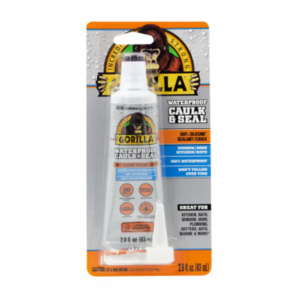 silicone sealant, clear, 2.8-oz. tube