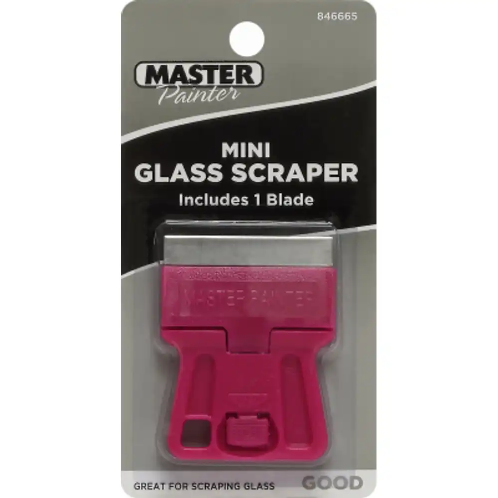 mini glass scraper, pocket-size