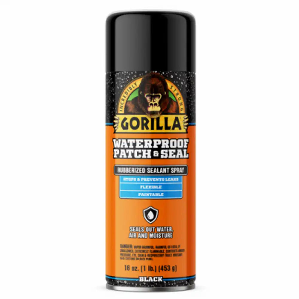 rubberized waterproof patch & seal, black, 16-oz. spray