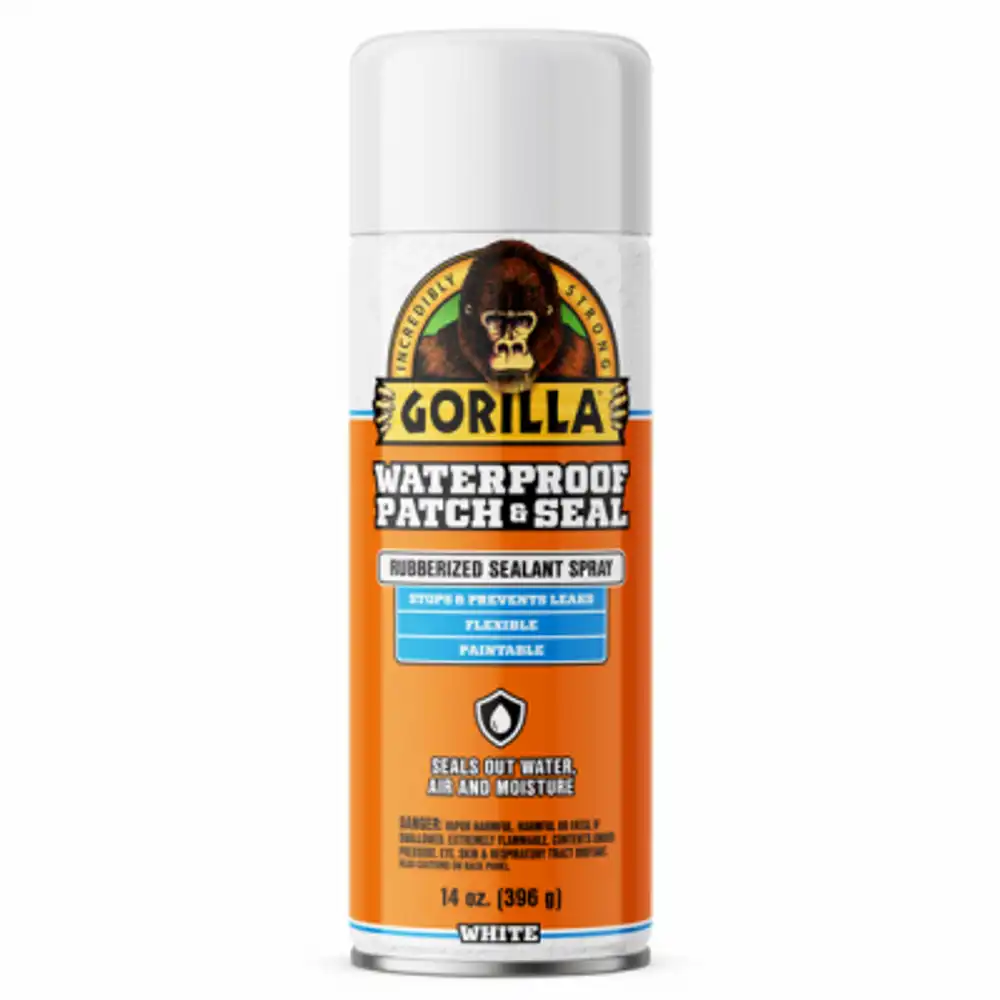 rubberized waterproof patch & seal, white, 14-oz. spray