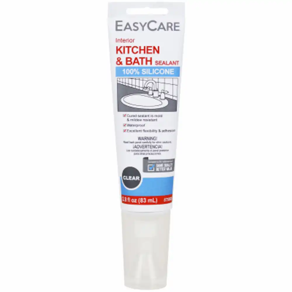 kitchen & bath silicone sealant, clear, 2.8-oz.
