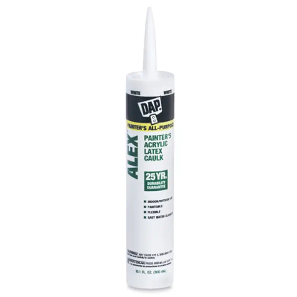 alex acrylic latex caulk, white, 10.1 oz.