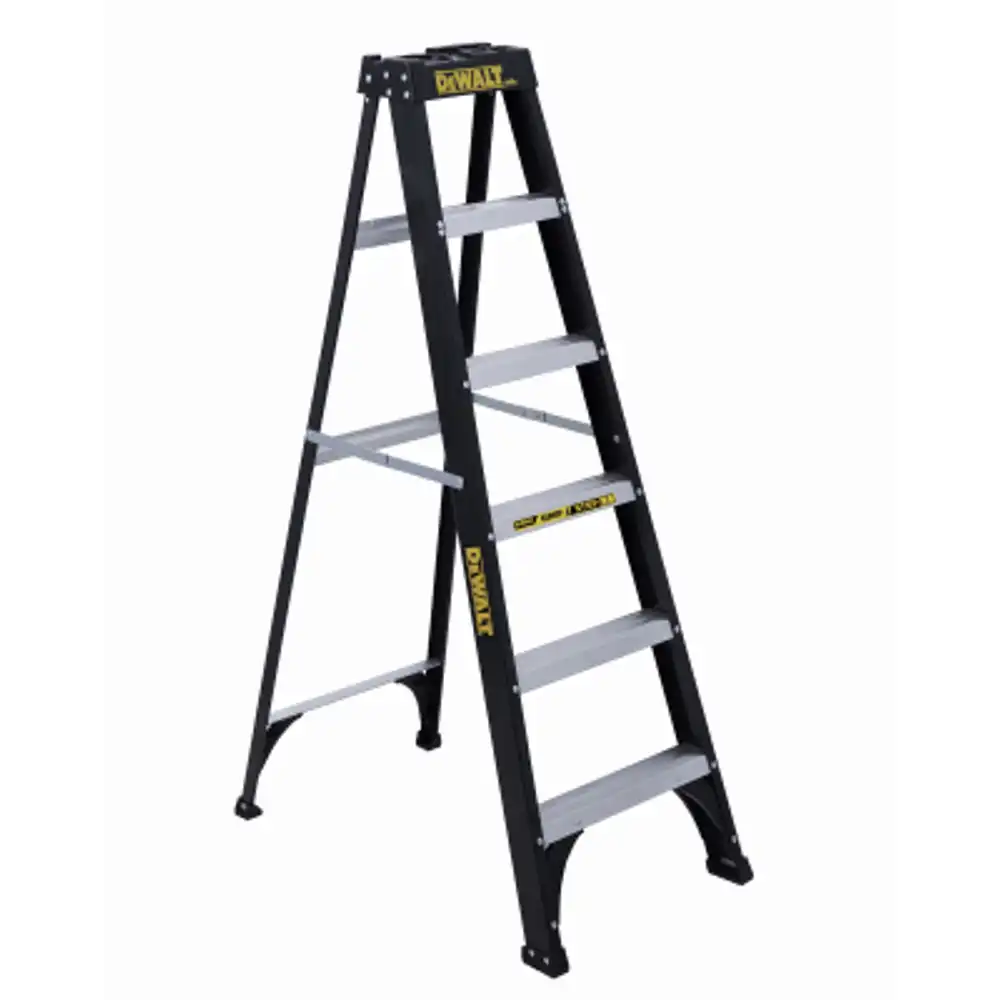 fiberglass step ladder, 250-lbs., type i, 6-ft.