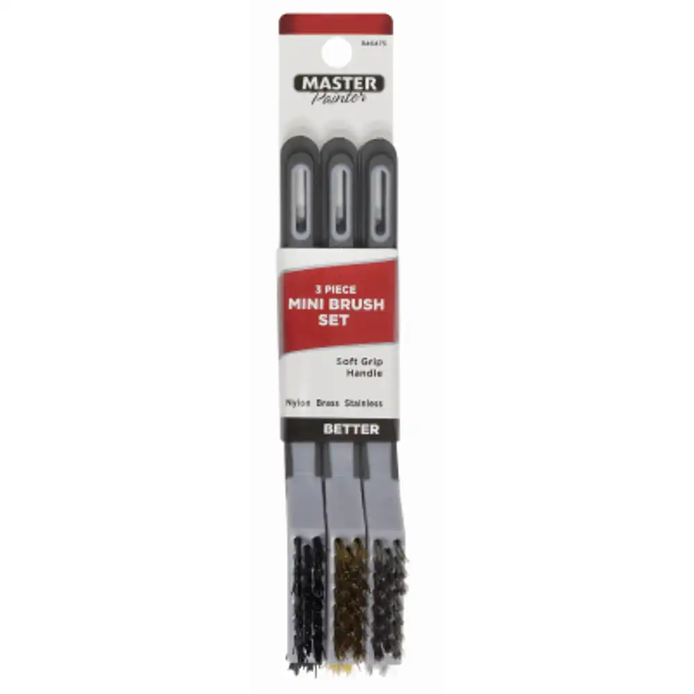3-pc. mini wire brush set