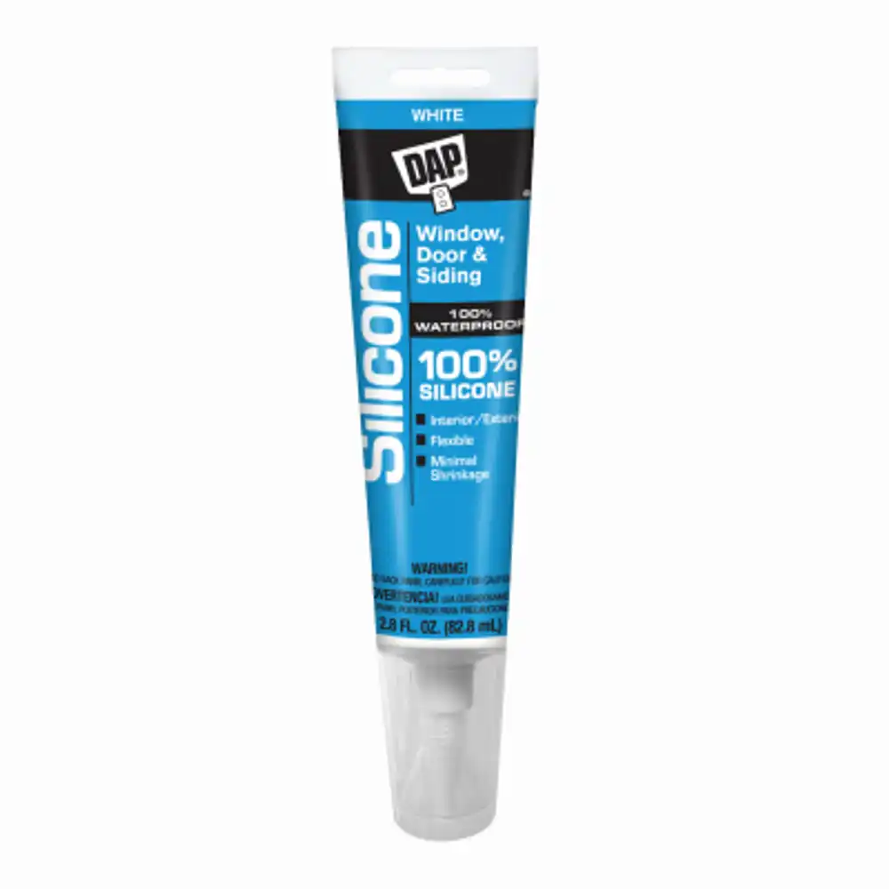 silicone rubber sealant, clear, 2.8-oz.