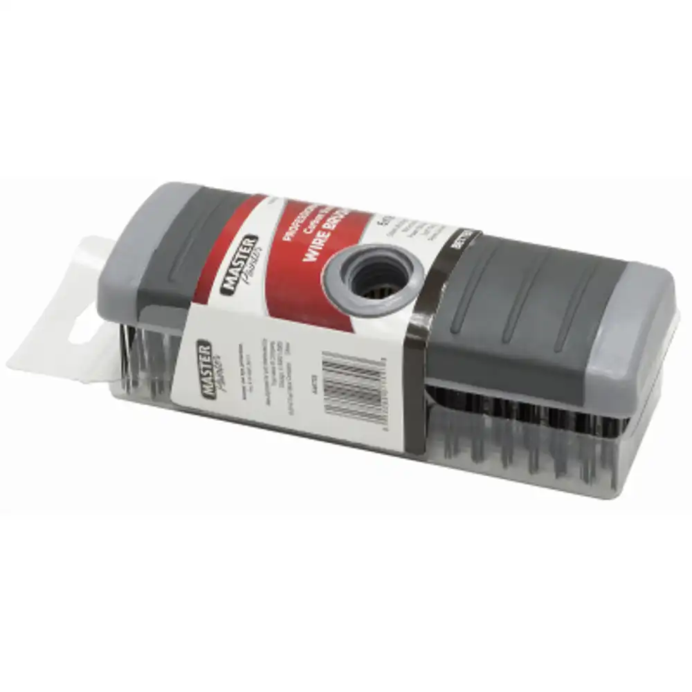 soft grip carbon steel wire block brush