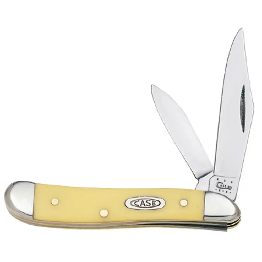 peanut pocket knife, chrome vanadium/yellow, 2-7/8-in. closed