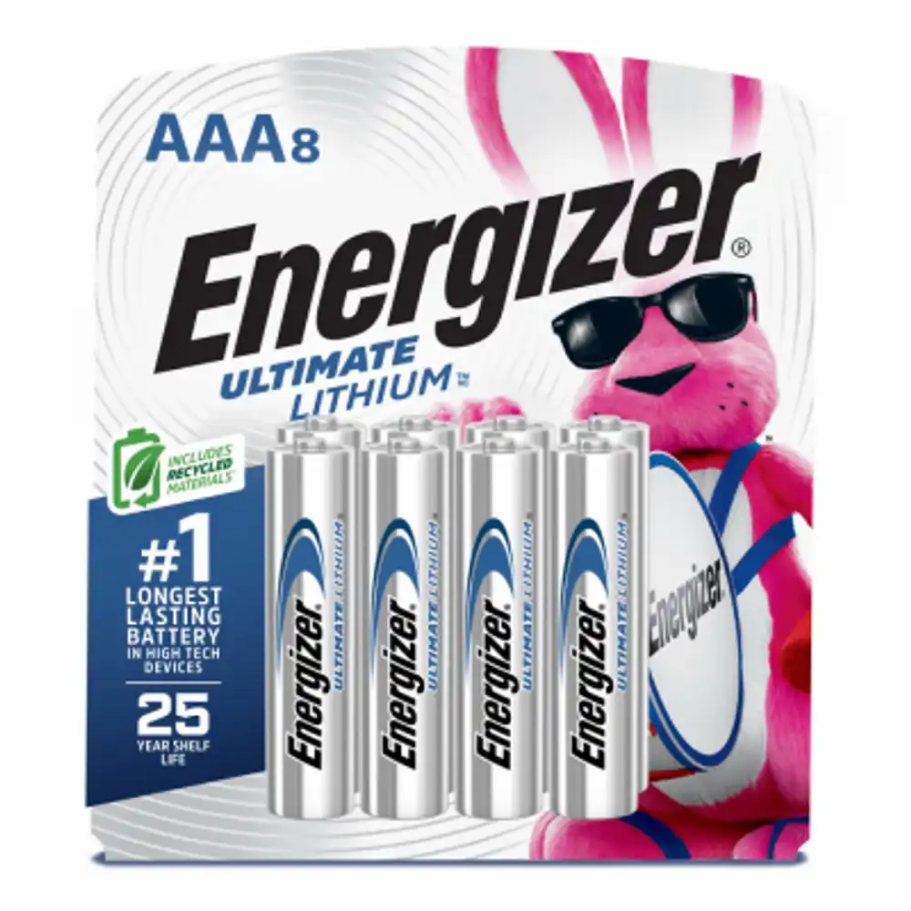 ultimate lithium aaa batteries, triple a batteries, 8-pack