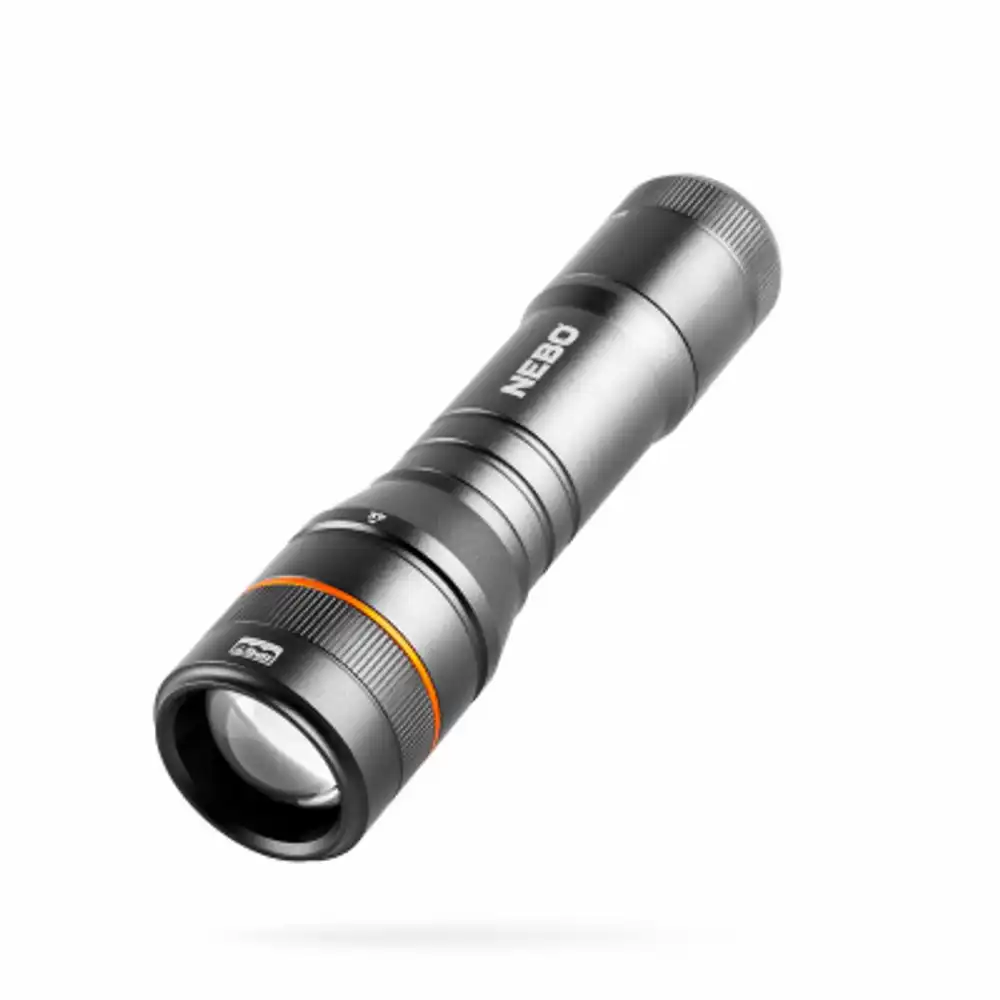 newton 500 lumen led flashlight, zoom & 4 light modes, batteries included