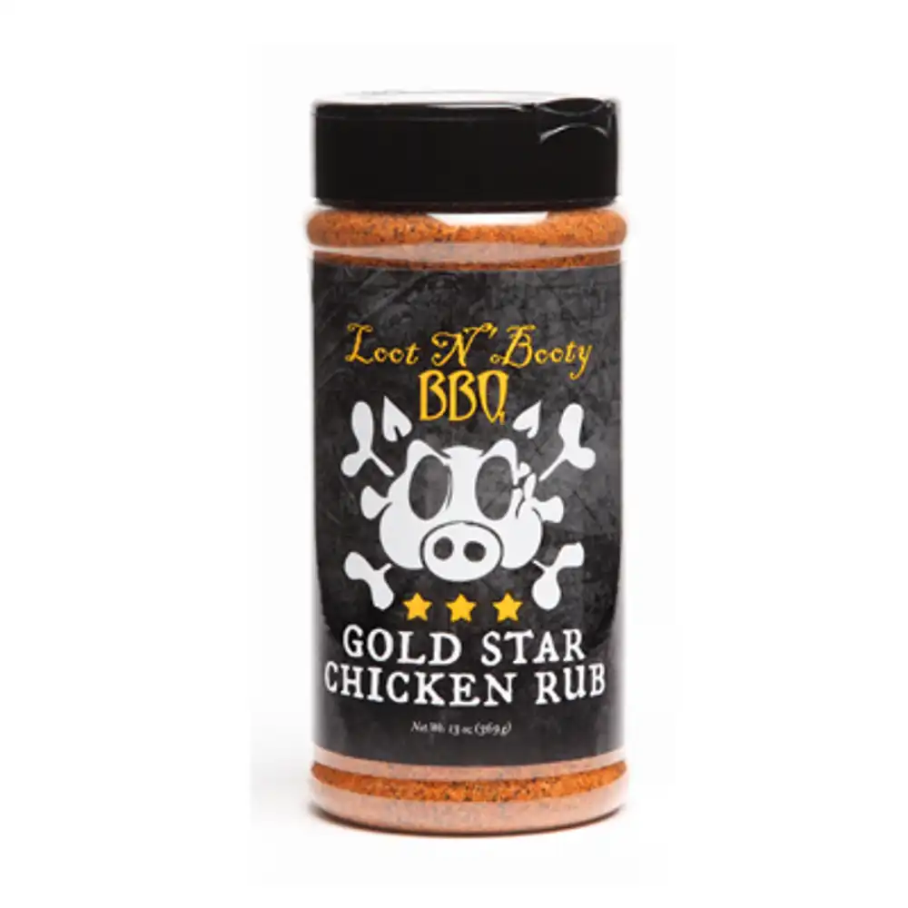 gold star chicken bbq rub, 13 oz.