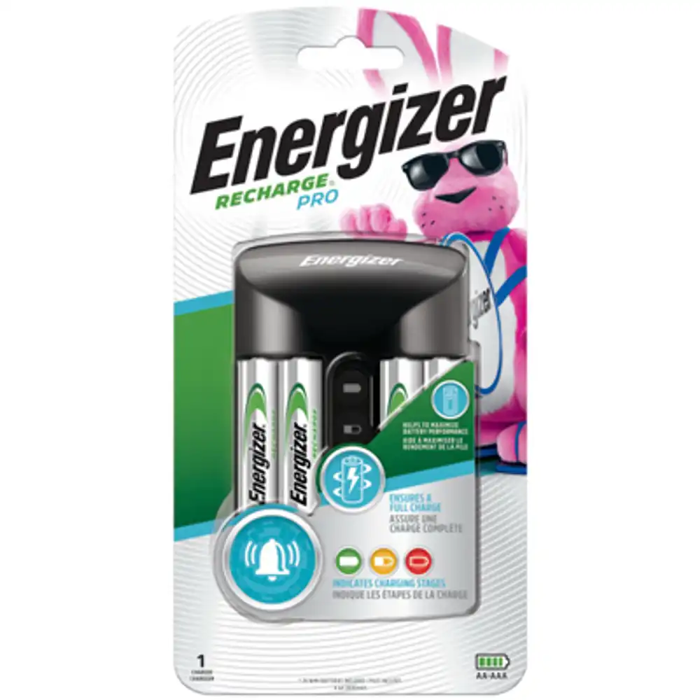 rechargeable battery charger, recharge pro with 4 imh rechargeable batteries