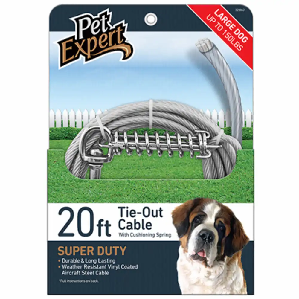 dog tie out, super duty, 20-ft.