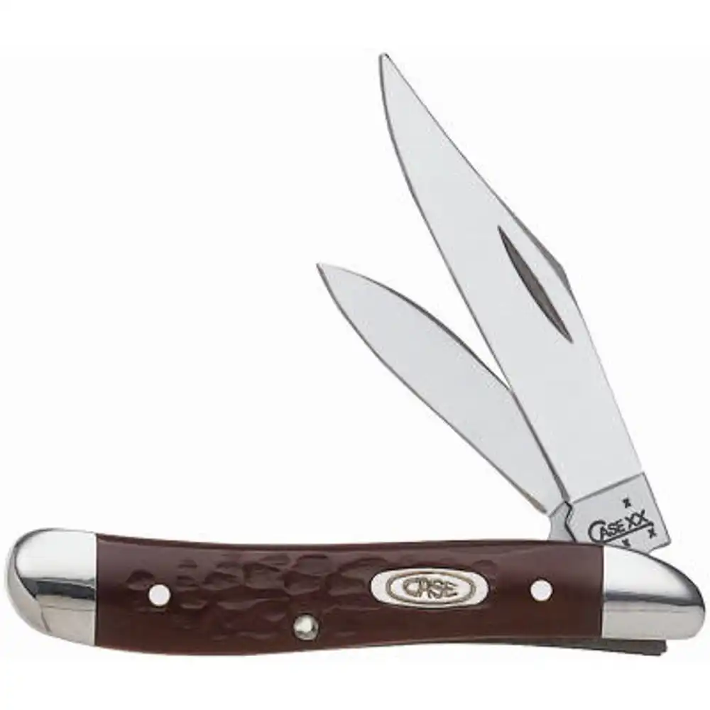 working peanut pocket knife, stainless steel/brown, 2-7/8-in. closed